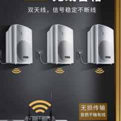 壁挂无线音响店铺专用室内环绕蓝牙音箱酒吧重低音炮车间商用舞蹈室教学